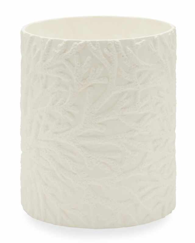 Alanya Round Porcelain Wastebasket
